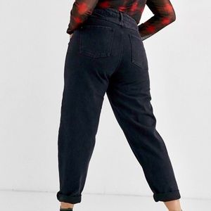 Black High Waisted Mom Jeans
